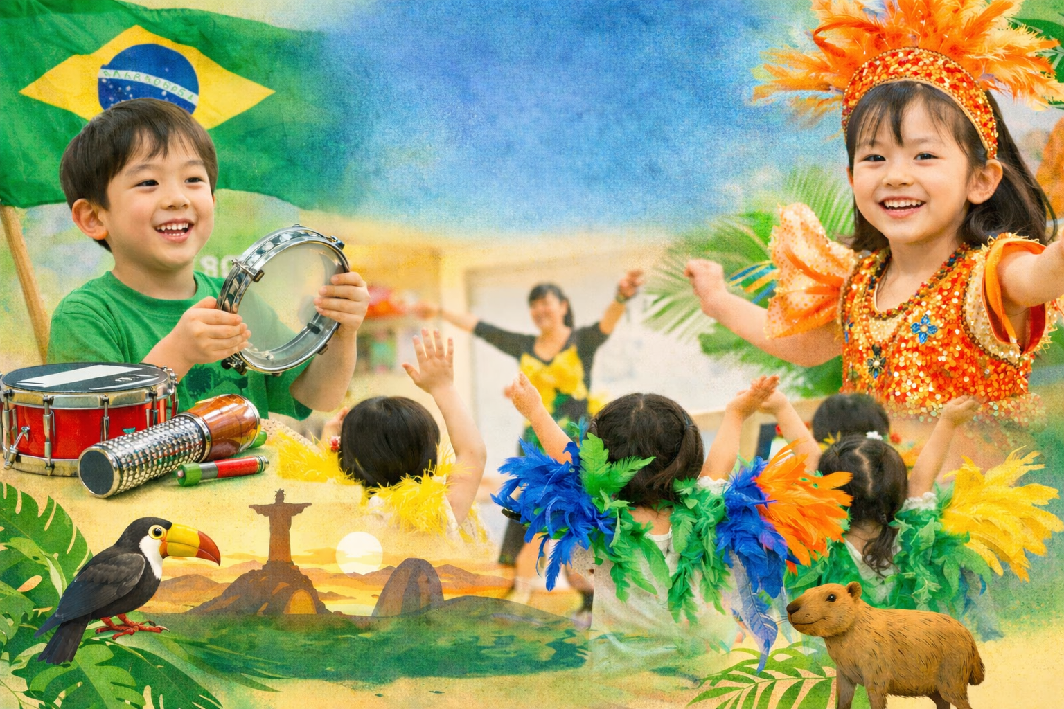 取り組み事例-ALSにて子ども(1-6才)英語サンバレッスン